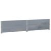 vidaXL Colliers de palette 2 pcs gris 100x100 cm bois de pin solide