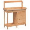 vidaXL Table de rempotage avec armoire marron bois massif de sapin
