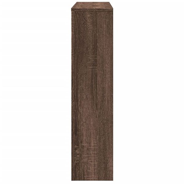 vidaXL Cache-radiateur ch&ecirc;ne marron 149x20x82 cm bois d'ing&eacute;nierie