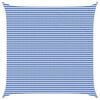 vidaXL Voile d'ombre Bleu et Blanc 7 x 7 m HDPE