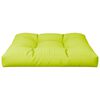 vidaXL Coussin de palette vert brillant 70x70x12 cm tissu