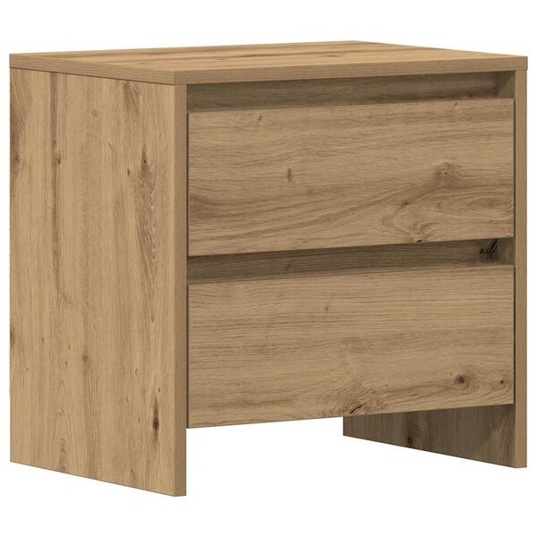 vidaXL Cabinet de chevet avec tiroir Ch&ecirc;ne artisanal 45 x 34 x 44,5 cm