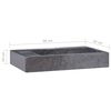 vidaXL Lavabo Noir 58x39x10 cm Marbre