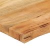 vidaXL Dessus de table 100x60x2,5 cm bord vivant bois massif manguier