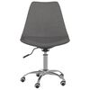 vidaXL Chaise pivotante de bureau Gris fonc&eacute; Tissu
