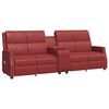 vidaXL Fauteuil de massage inclinable 4 places rouge bordeaux