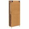 vidaXL Haut Armoire Bois Ancien 69,5 x 34 x 180 cm Bois d'ing&eacute;nierie