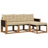 vidaXL Ensemble de canap&eacute;s d'ext&eacute;rieur 4 pc Naturel et Beige