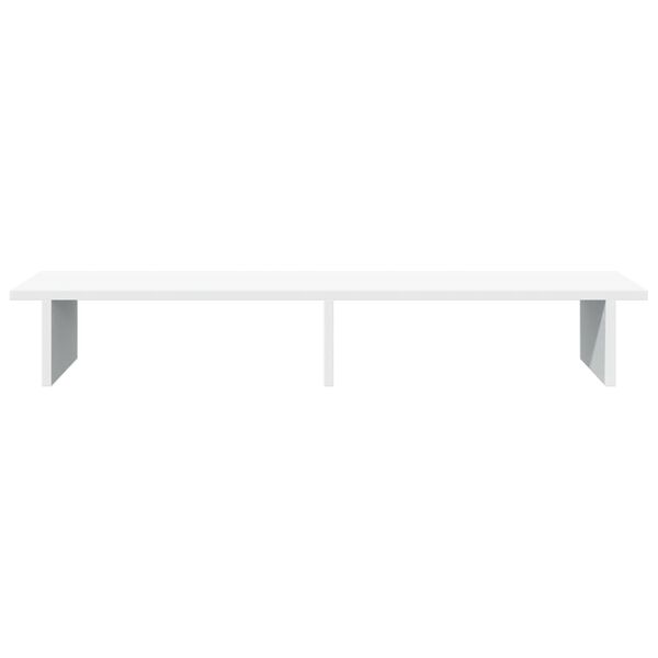vidaXL Support de moniteur blanc 100x27x15 cm bois d'ing&eacute;nierie