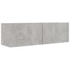 vidaXL Ensemble de meubles TV 6 pcs Gris b&eacute;ton Bois d'ing&eacute;nierie