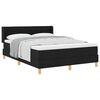 vidaXL Lit &agrave; ressorts avec matelas Noir 200 x 160 cm Polyester