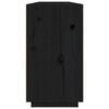 vidaXL Buffet Noir 100x40x75 cm Bois massif de pin