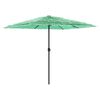 vidaXL Parasol de jardin avec m&acirc;t en acier vert 248x248x248 cm