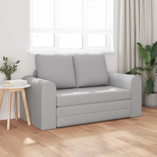vidaXL Canap&eacute;-Lit 60cm Gris nuage tissu
