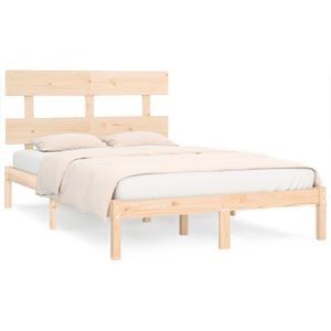 vidaXL Cadre de lit sans matelas 200x200 cm bois massif