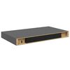 vidaXL &Eacute;tag&egrave;re murale flottante Gris brillant 40x23x3,8 cm MDF