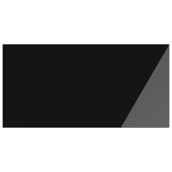 vidaXL Plateau de table 4 pcs Noir verre tremp&eacute;