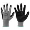 vidaXL Gants de Travail 12 pcs Gris et Noir 11 / XXL Polyester