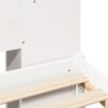 vidaXL Lit bibliothèque sans matelas blanc 140x200 cm bois pin massif