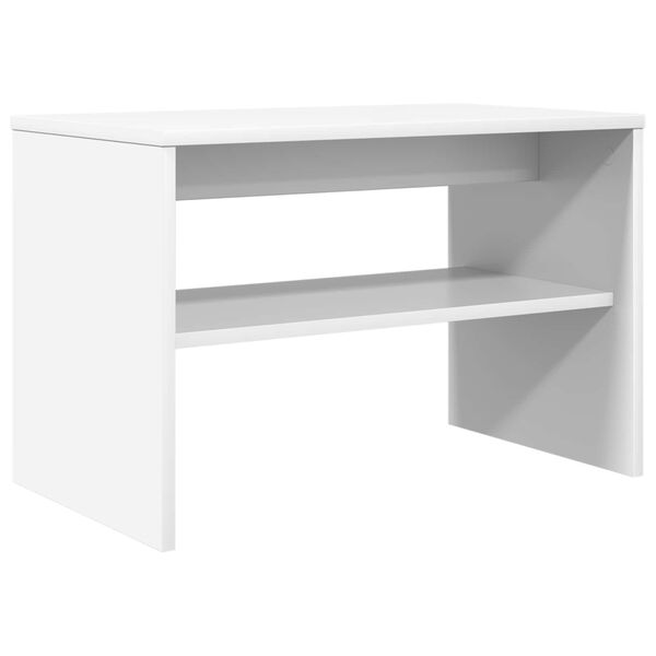 vidaXL Meuble TV Blanc 60 x 35 x 40 cm Bois d'ing&eacute;nierie