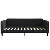 vidaXL Lit de jour avec matelas noir 100x200 cm tissu