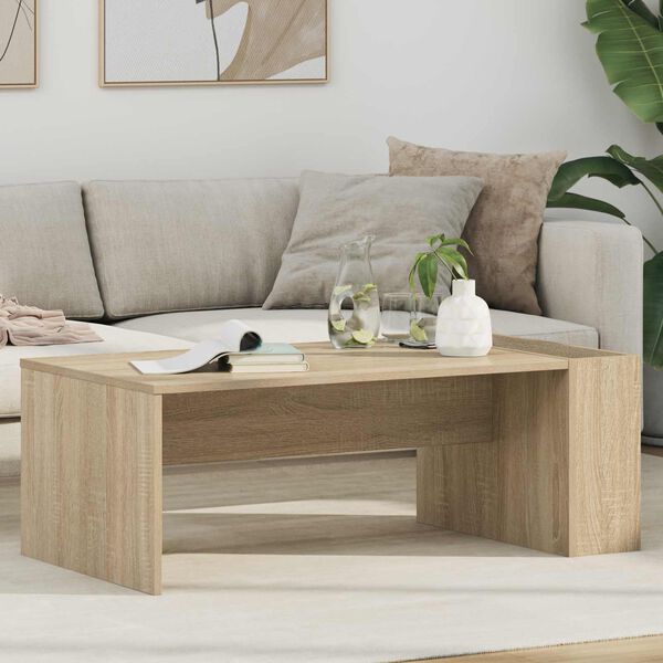 vidaXL Table basse Ch&ecirc;ne Sonoma 95 x 50 x 34 cm Bois d'ing&eacute;nierie