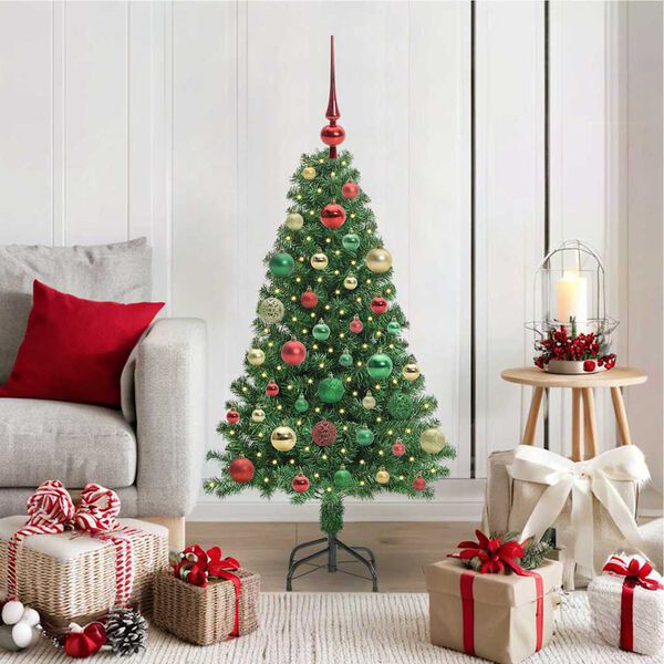 vidaXL Sapin de No&euml;l artificiel Vert 120 cm PVC, Acier et Plastique