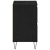 vidaXL Meuble de Lavabo de Salle de Bain Chêne noir 80 x 33 x 60 cm