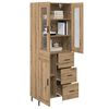 vidaXL Haut Armoire 2 pcs Ch&ecirc;ne artisanal Bois d'ing&eacute;nierie