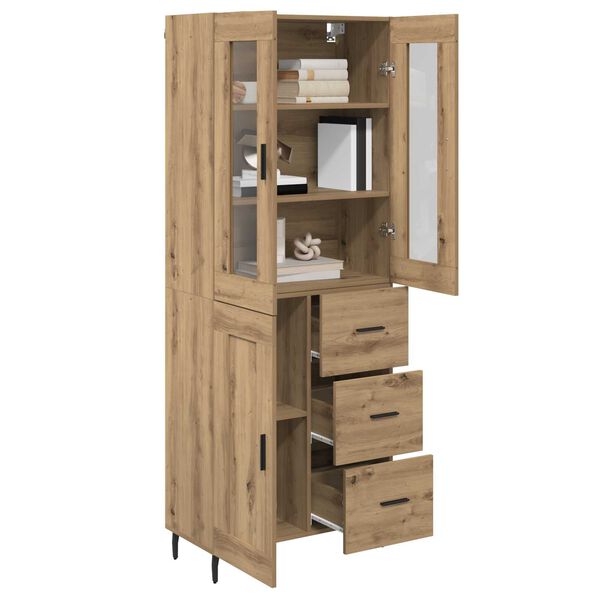 vidaXL Haut Armoire 2 pcs Ch&ecirc;ne artisanal Bois d'ing&eacute;nierie
