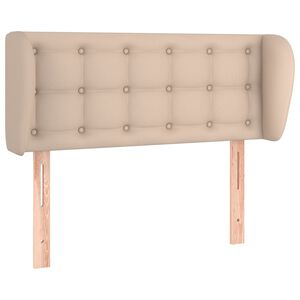 vidaXL T&ecirc;te de lit avec oreilles Cappuccino 93x23x78/88 cm Similicuir