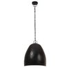 vidaXL Lampe suspendue industrielle 25 W Noir Rond 42 cm E27