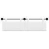 vidaXL T&ecirc;te de lit suspendue Montage mural Blanc 170 x 55 x 5 cm tissu