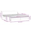vidaXL Lit avec matelas Dover vert fonc&eacute; 200x200 cm velours