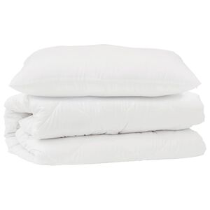 vidaXL Ensemble de Duvet avec oreiller 2 pcs Blanc Microfibre
