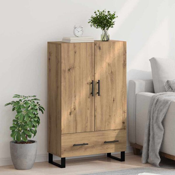 vidaXL Haut Armoire avec tiroir Ch&ecirc;ne artisanal 69,5 x 30 x 115 cm