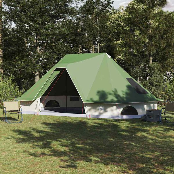 vidaXL Tente Tipi familiale avec toit Vert 680 x 430 x 270 cm