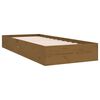 vidaXL Cadre de lit sans matelas marron miel bois massif 75x190 cm