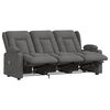 vidaXL Fauteuil de massage inclinable avec porte-gobelets 3 places