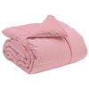 vidaXL Duvet d'hiver Matelass&eacute; Rose 135 x 220 cm Microfibre