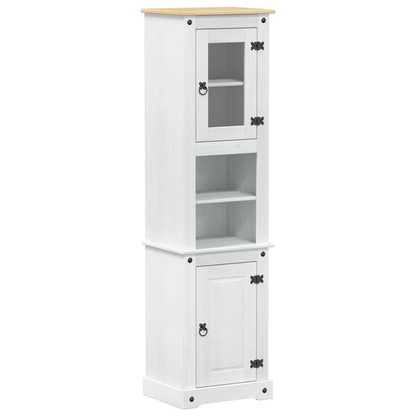 vidaXL Cabinet de salle de bain Blanc 50 x 40 x 185 cm Pin massif