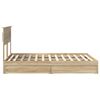 vidaXL Lit de Rangement Ch&ecirc;ne Sonoma 150 x 200 cm Bois d'ing&eacute;nierie
