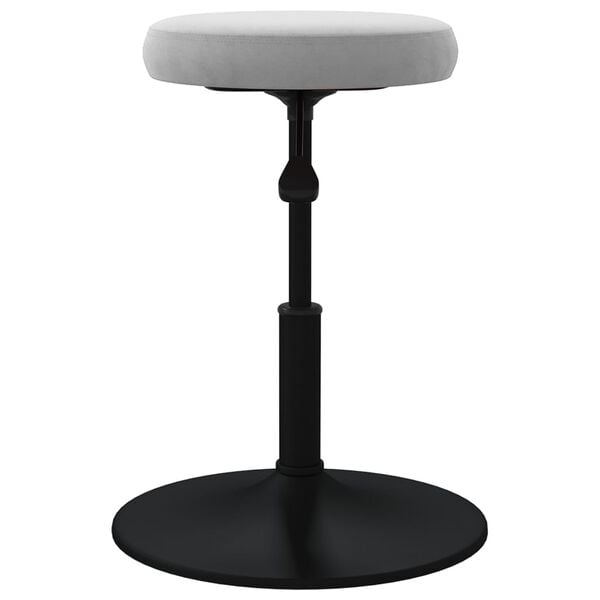 vidaXL Chaise de salle &agrave; manger Gris clair Velours