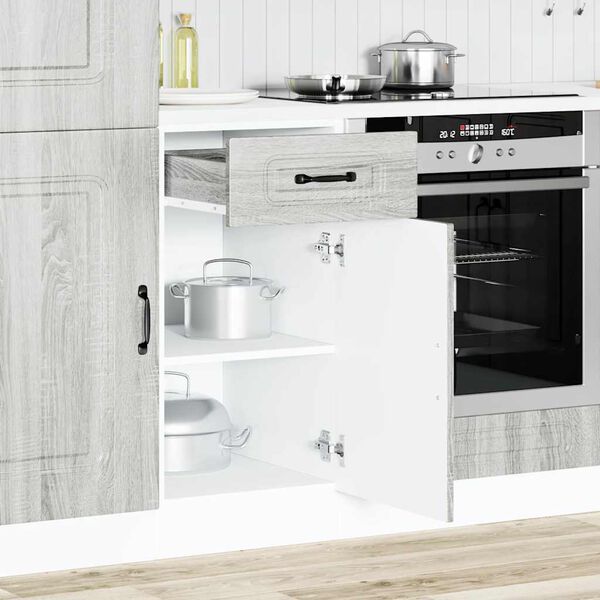 vidaXL Armoire de cuisine Kalmar sonoma gris bois d'ing&eacute;nierie