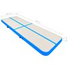 vidaXL Tapis gonflable de gymnastique avec pompe 400x100x20cm PVC Bleu