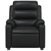vidaXL Fauteuil inclinable Noir Similicuir