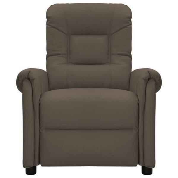 vidaXL Fauteuil de massage électrique Gris Similicuir