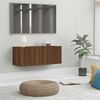 vidaXL Meuble TV ch&ecirc;ne marron 80x30x30 cm bois d'ing&eacute;nierie
