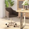 vidaXL Chaise pivotante &agrave; manger marron tissu