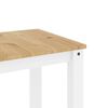 vidaXL Table &agrave; manger Panama blanc 112x60x75 cm bois massif de pin